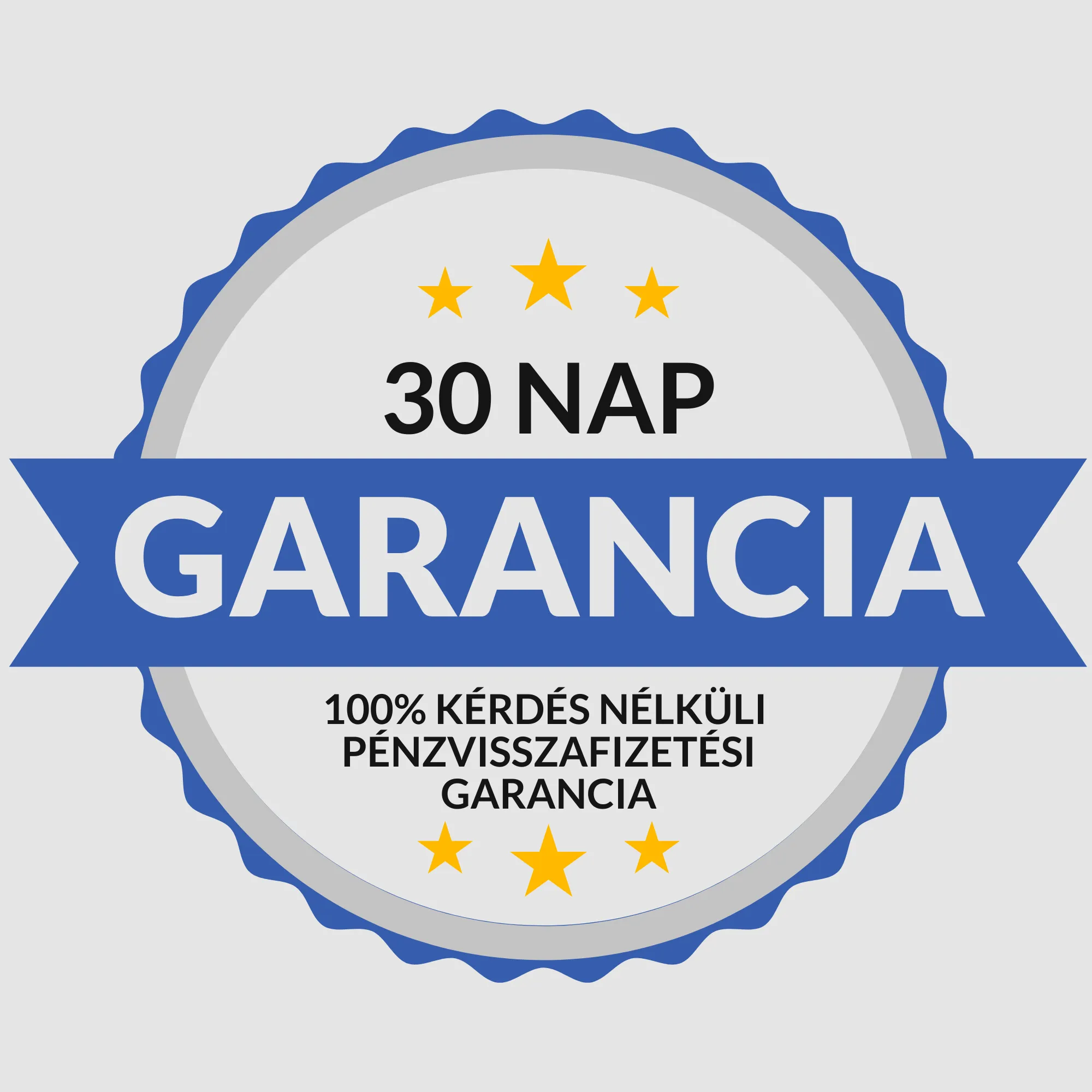 30 nap pénzvisszafizetési garancia